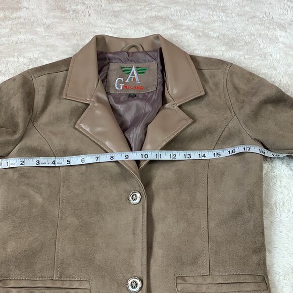 A G Milano tan suede jacket, medium - Picture 5 of 11